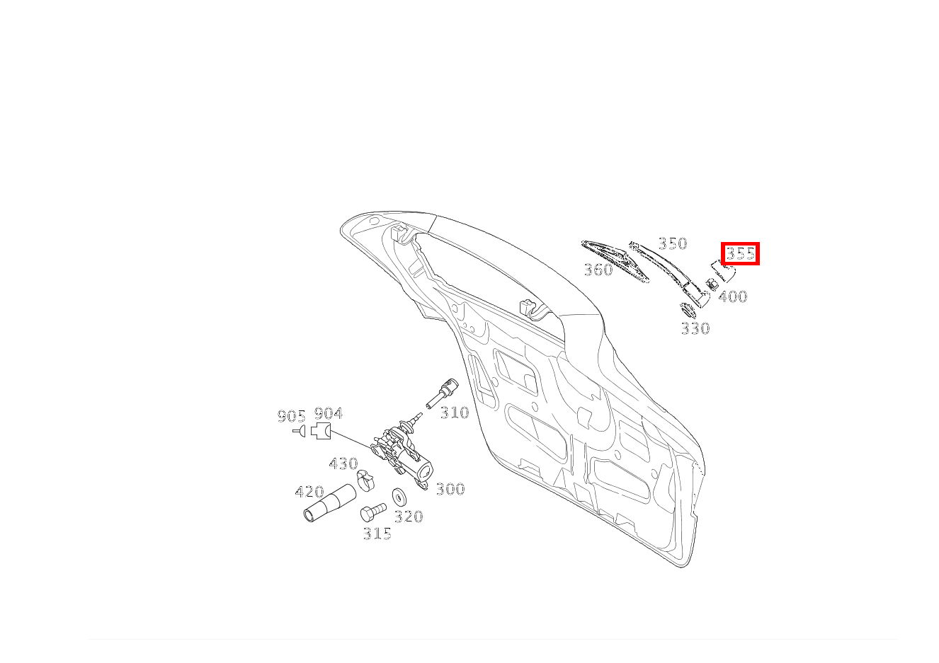 Abdeckkappe WISCHERARM B 200 Turbo Sports Tourer 245