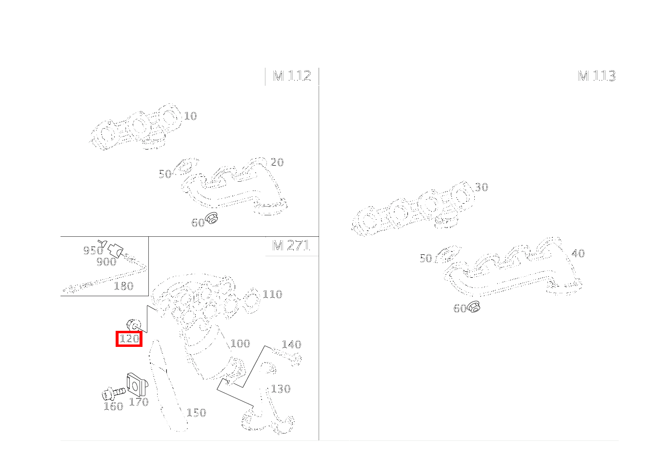 Sechskantmutter AUSPUFFKRUEMMER AN ZYLINDERKOPF E 200 TK 211 Sechskantmutter AUSPUFFKRUEMMER AN ZYLINDERKOPF E 200 TK 211