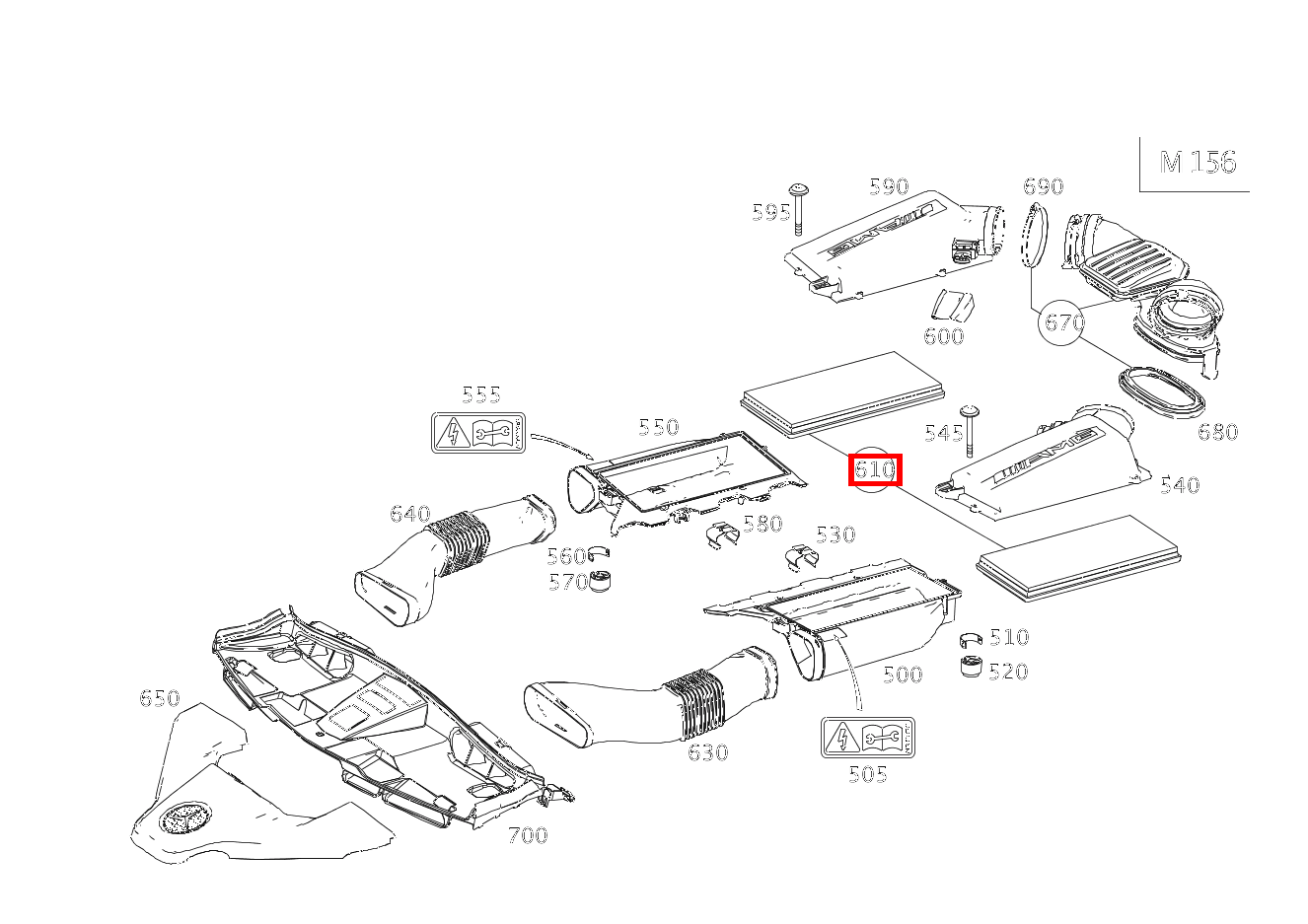 Filtereinsatz TEILESATZ E63T AMG 212
