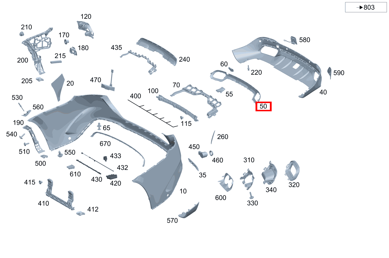 Abdeckung Stossfänger Stoßfänger/Unterfahrschutz hinten GLE 400 d 4MATIC 247