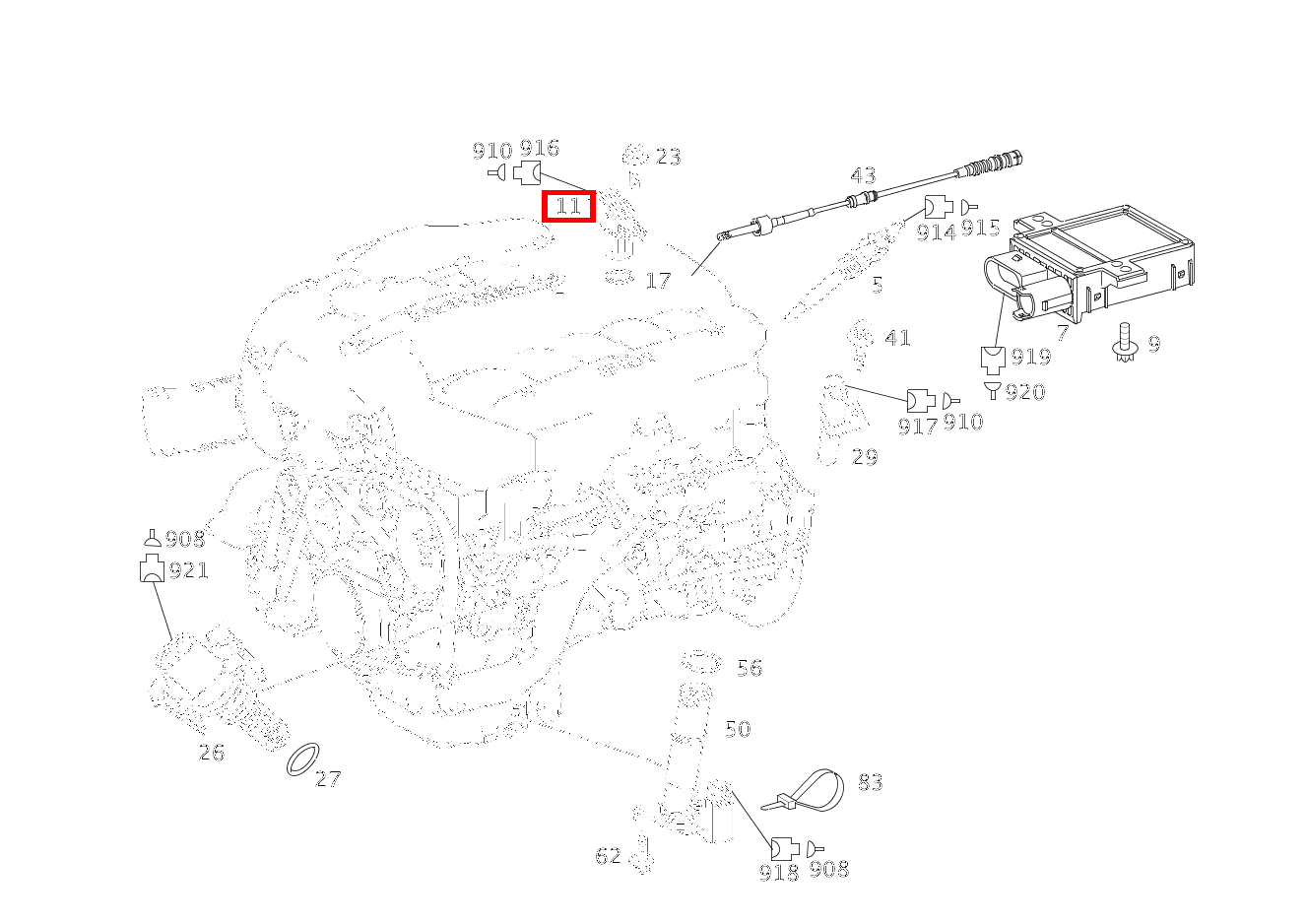 Positionssensor POSITIONSGEBER NOCKENWELLE S 320 CDI L 220