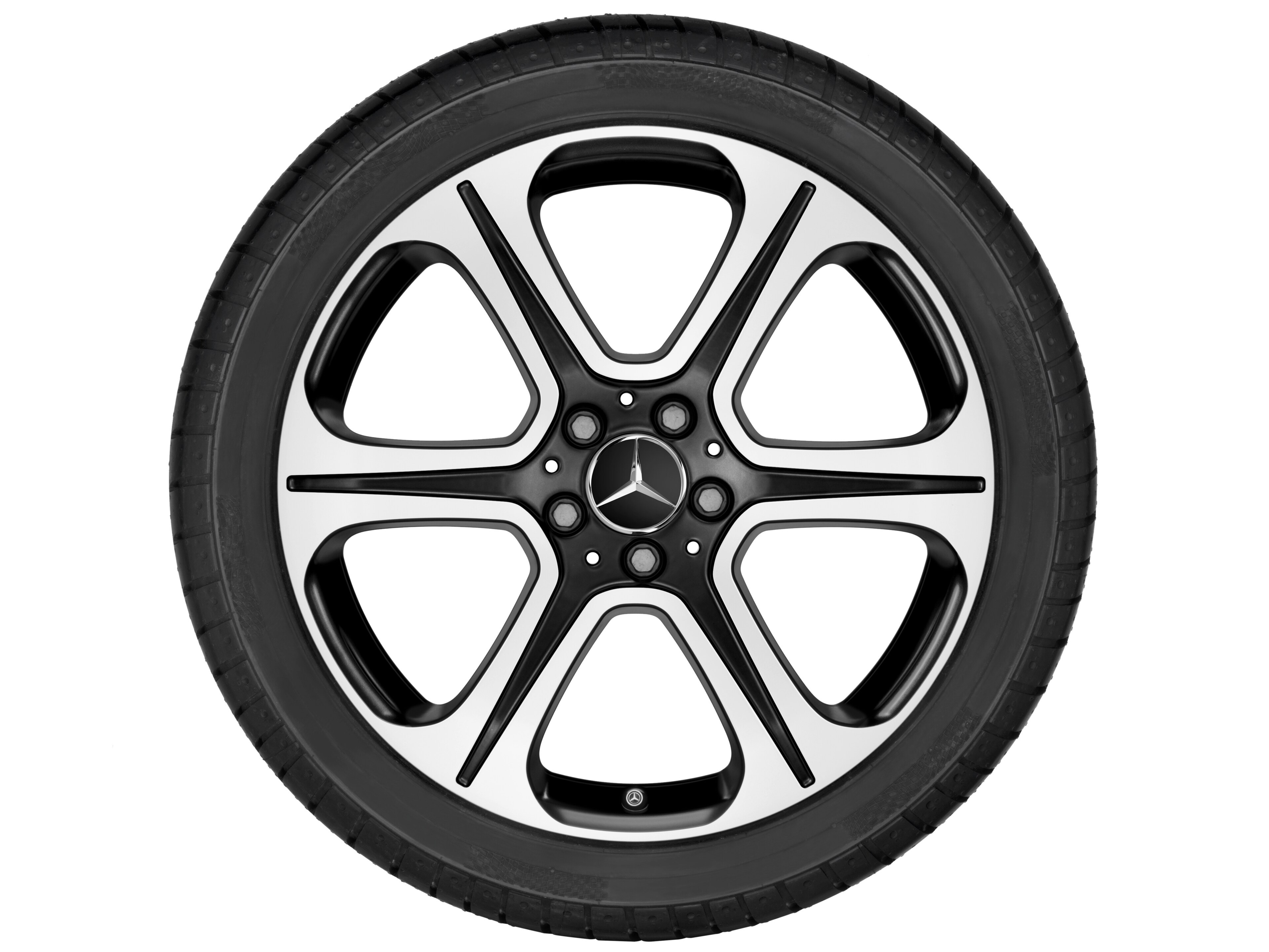 Mercedes-Benz - 6-Speichen-Rad, 48,3 cm (19 Zoll), glanzgedre 6-Speichen-Rad, 48,3 cm (19 Zoll), glanzgedre