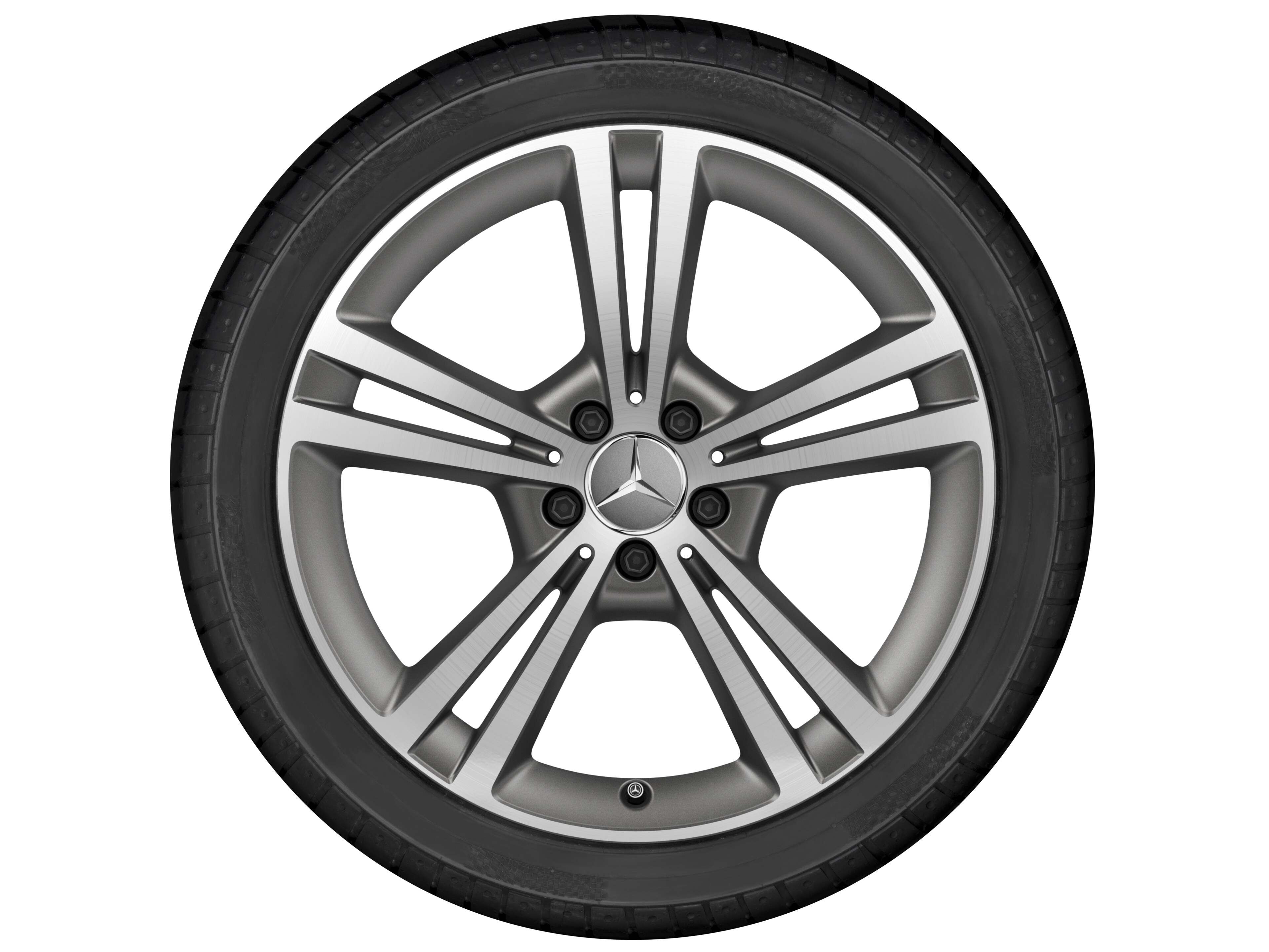Mercedes-Benz - 5-Doppelspeichen-Rad, 48,3 cm (19 Zoll), glan 5-Doppelspeichen-Rad, 48,3 cm (19 Zoll), glan