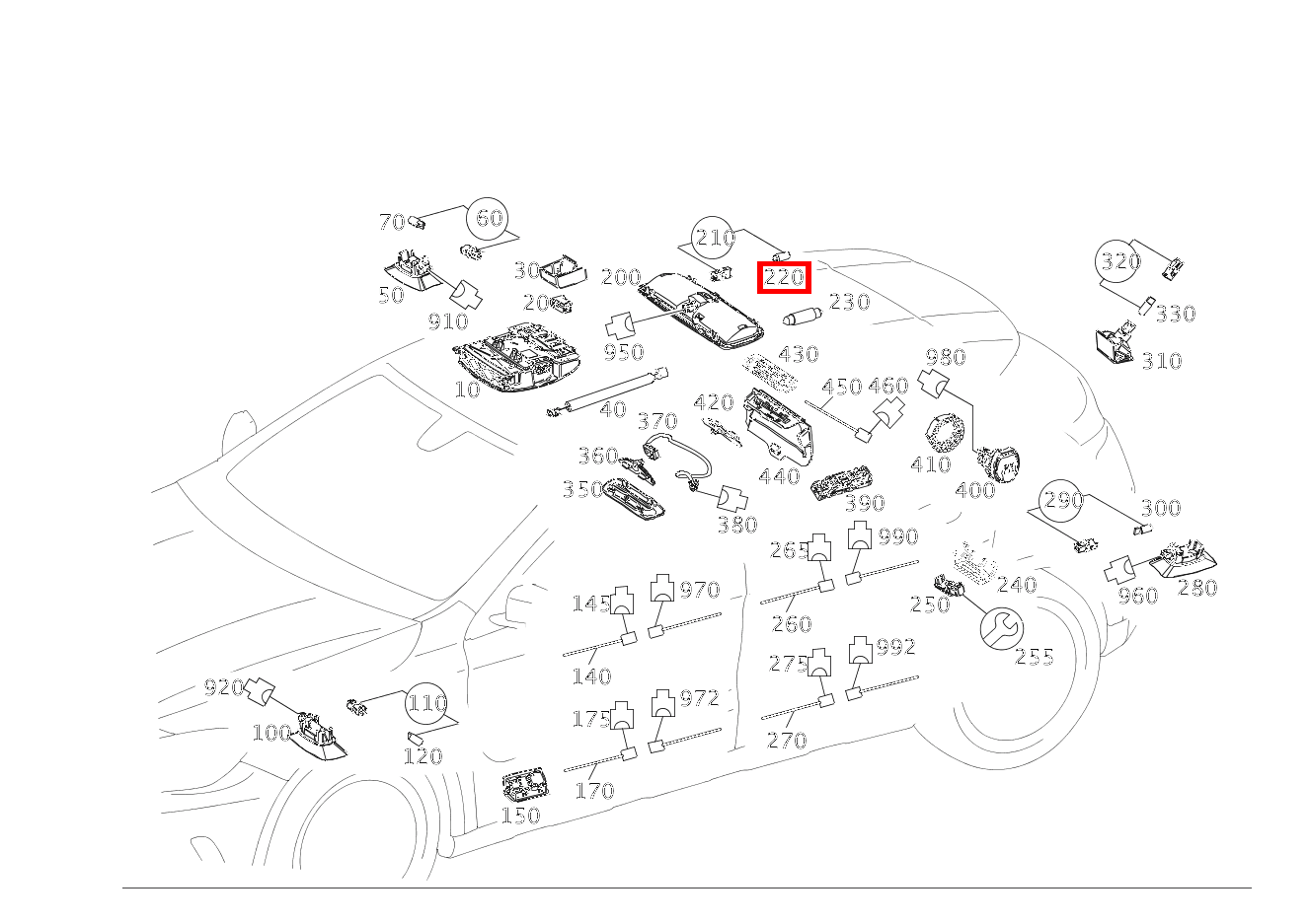 Glühlampe DECKENLEUCHTE HINTEN; 12V-5W GLA250 156 Glühlampe DECKENLEUCHTE HINTEN; 12V-5W GLA250 156