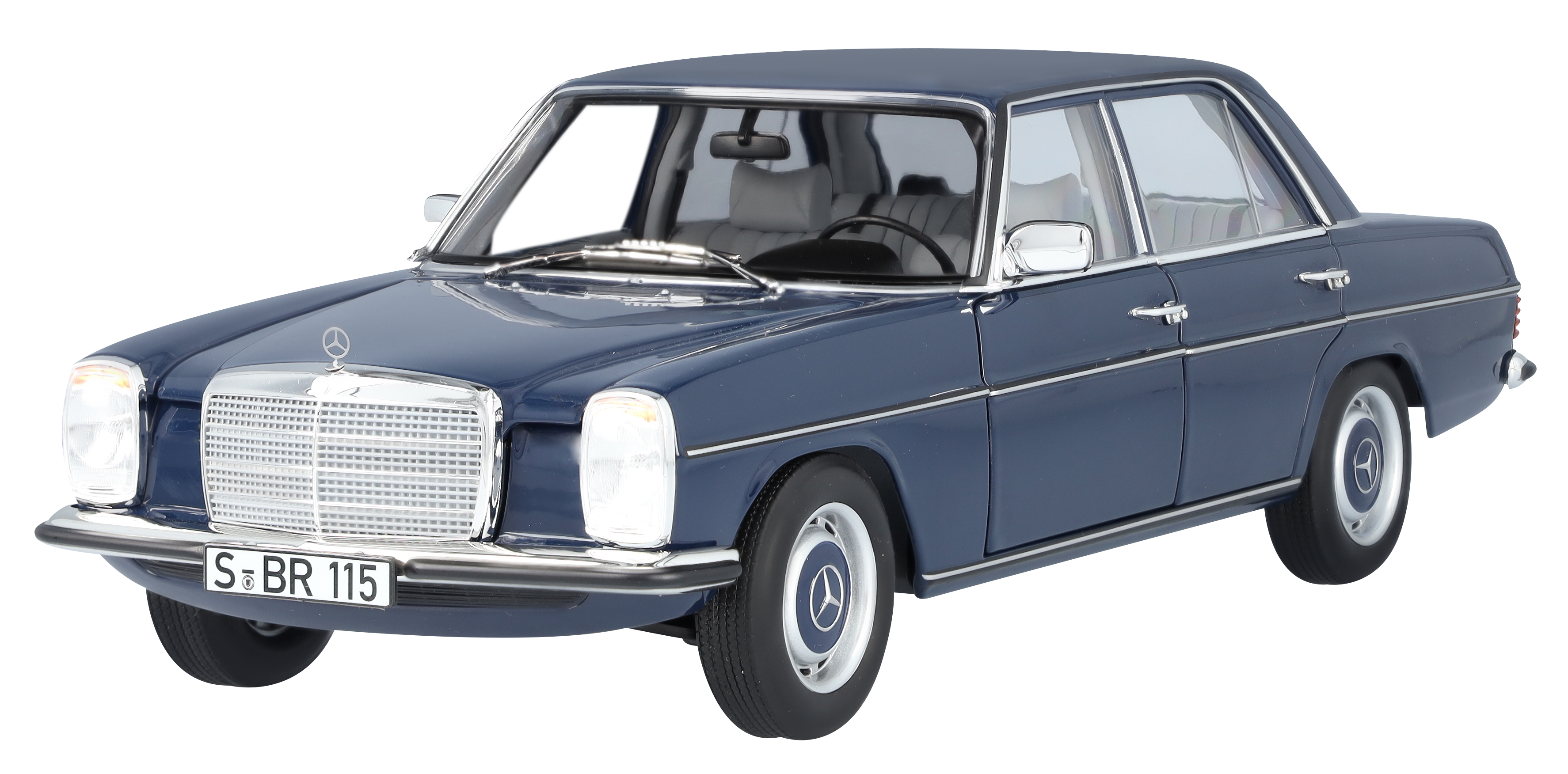 Mercedes-Benz - 200 W 114/W 115 (1968-1973), Limousine mitternachtsblau, Norev, 1:18