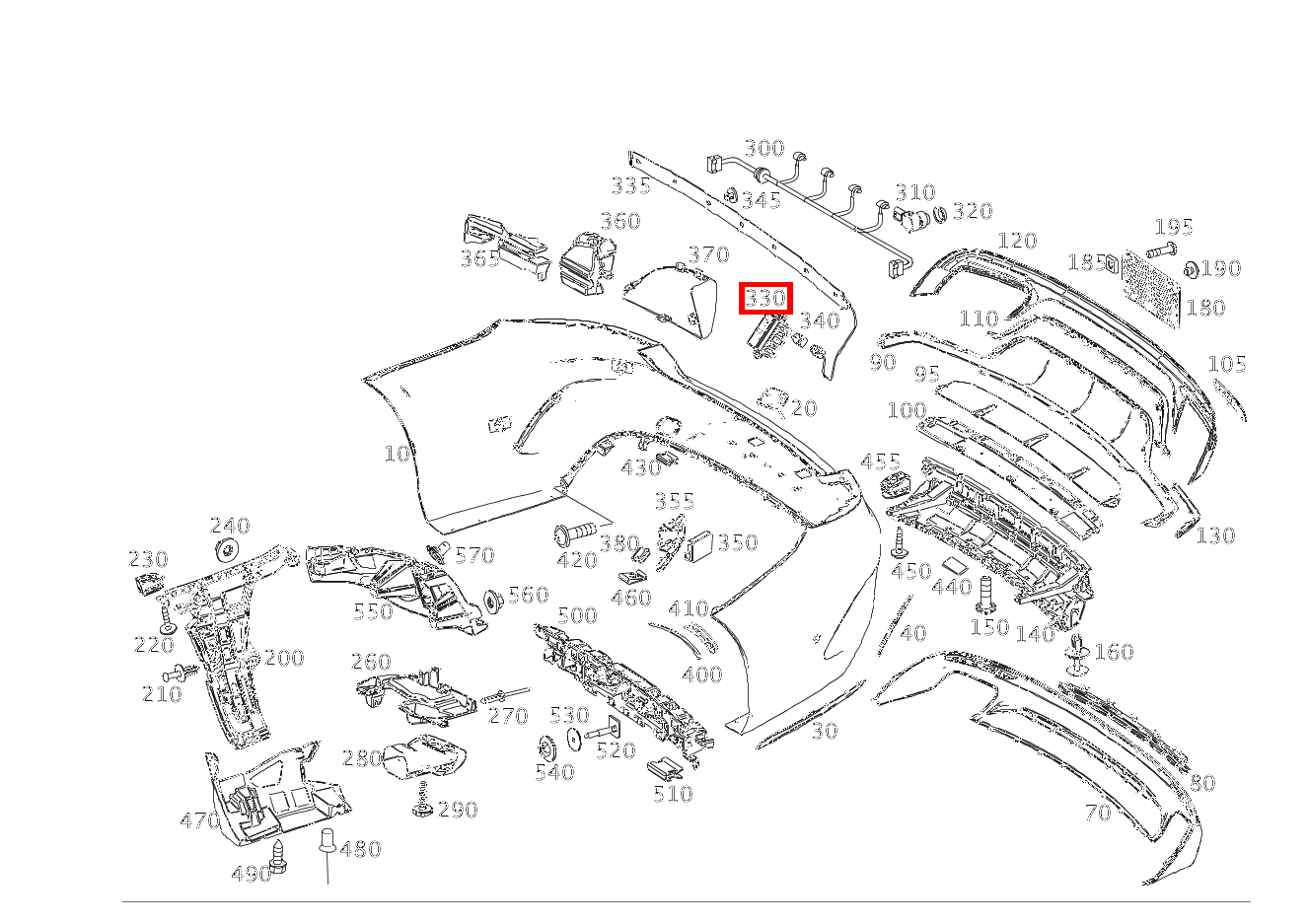 HECKSCHALTMODUL Stoßfänger hinten S 63 AMG 4MATIC+ Cabriolet 217 HECKSCHALTMODUL Stoßfänger hinten S 63 AMG 4MATIC+ Cabriolet 217