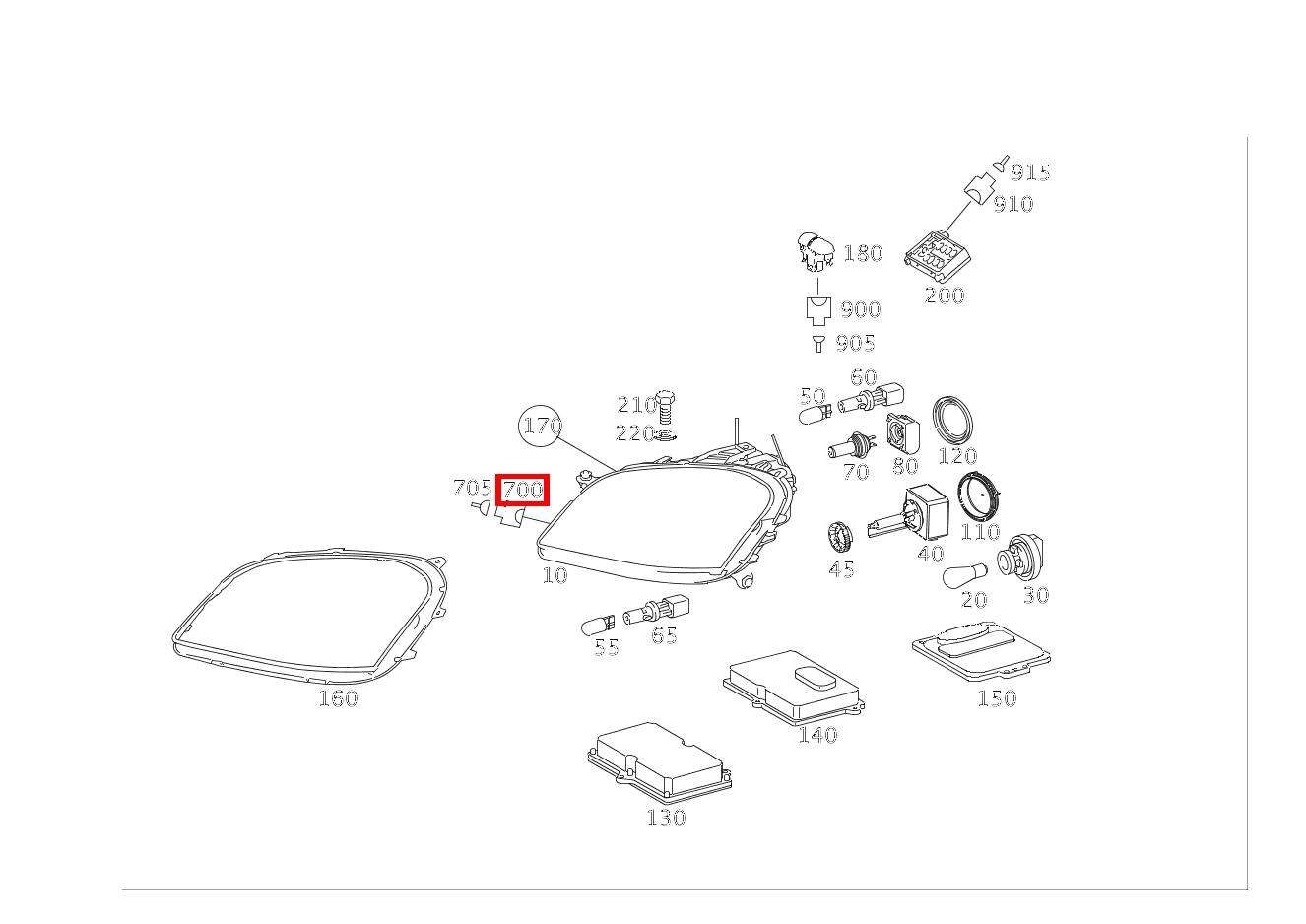 Elektr. Kupplungsgehäuse LEUCHTEINHEIT E1 E2 (S1); 4-PIN SLK2.8 GL 500 4MATIC Off-Roader 164 Elektr. Kupplungsgehäuse LEUCHTEINHEIT E1 E2 (S1); 4-PIN SLK2.8 GL 500 4MATIC Off-Roader 164