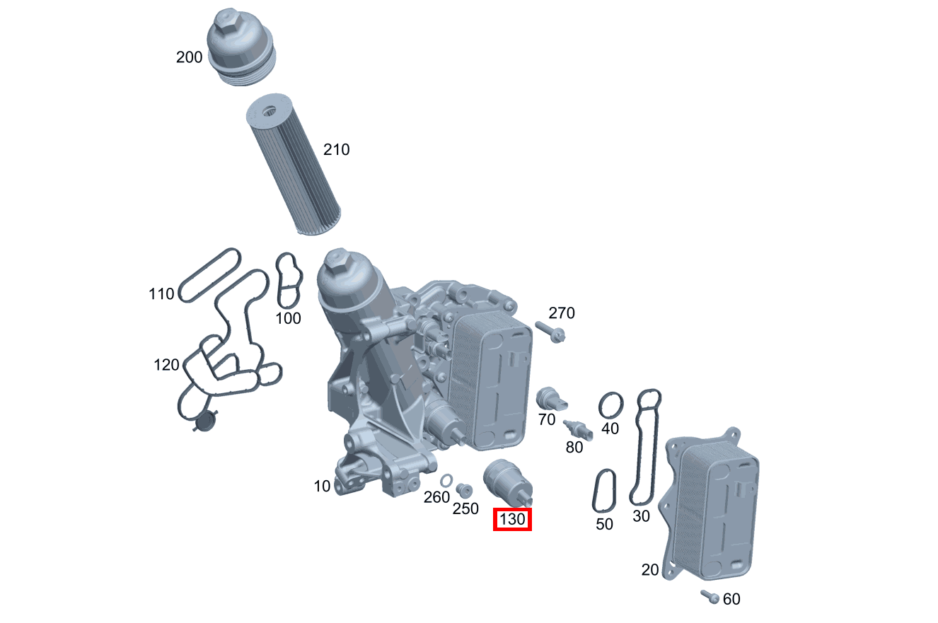 HYDRAULIK-WEGEVENTIL An Ölfilter C 220 d T-Modell 247 HYDRAULIK-WEGEVENTIL An Ölfilter C 220 d T-Modell 247