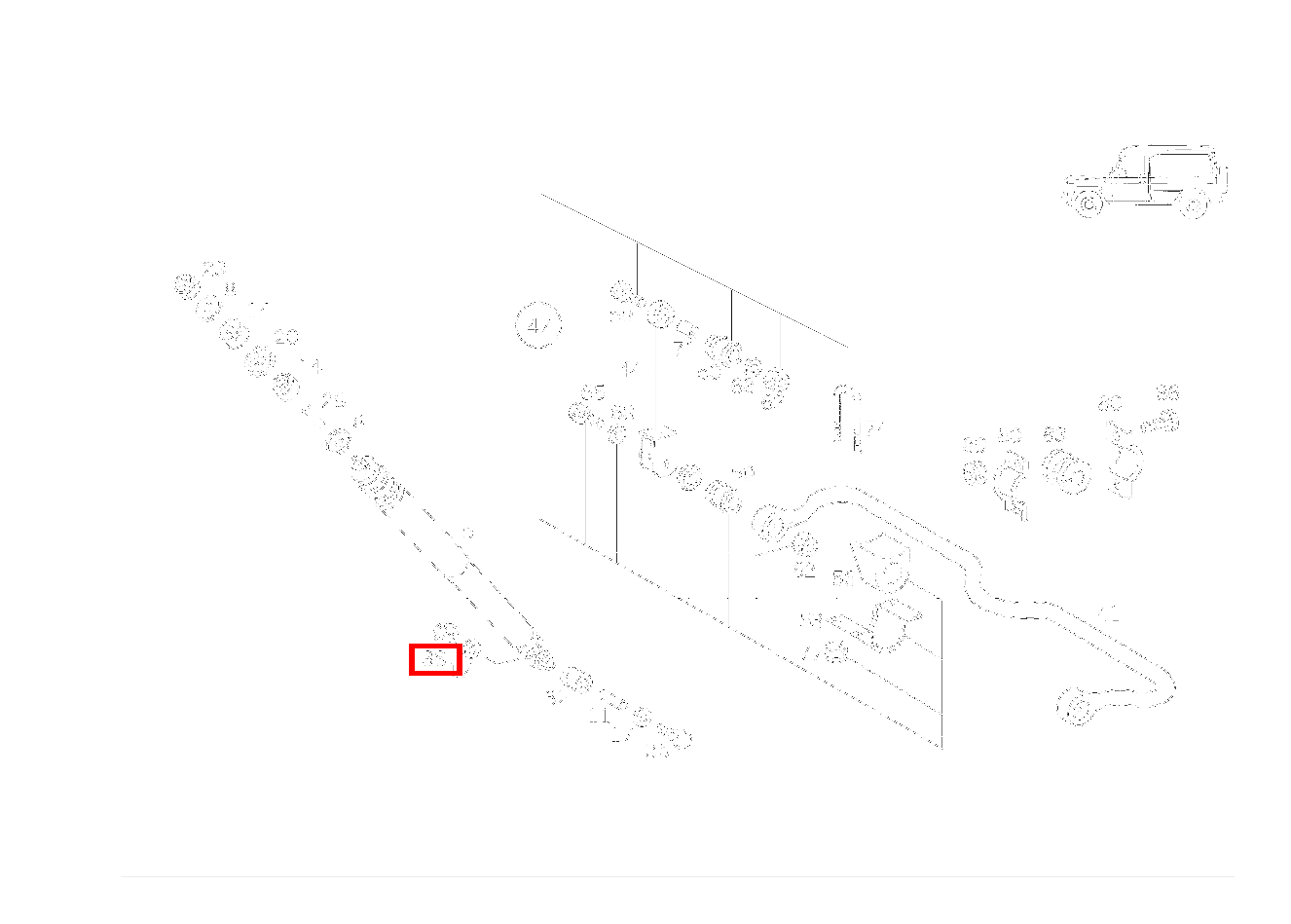 Sechskantmutter STOSSDAEMPFER AN FEDERTRAEGER UND UNTERBAU; M16 250 GD 461