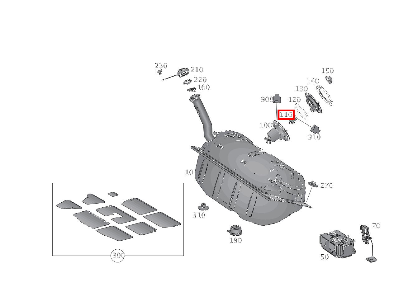 Drucksensor Kraftstoffpumpe SLK55 AMG 172