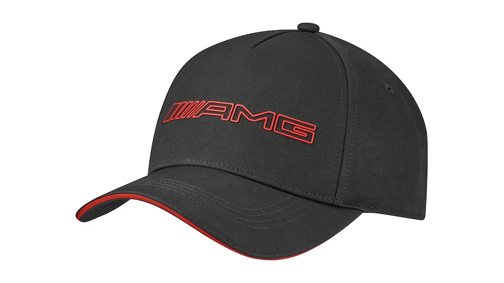 AMG Cap schwarz / rot, Polyester (recycelt)