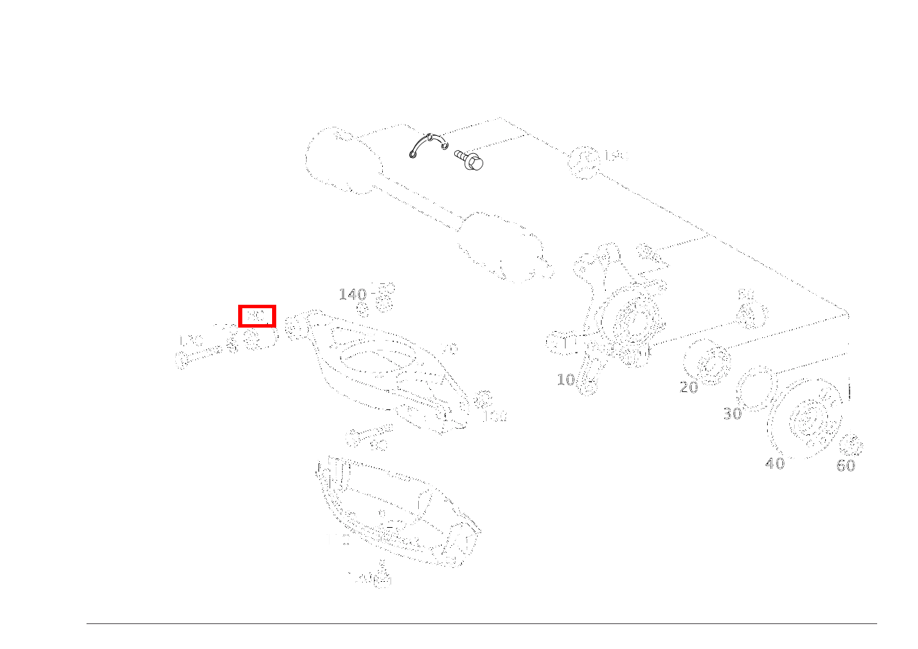 Gummilager FEDERLENKER CLK 55 AMG Cabriolet 209
