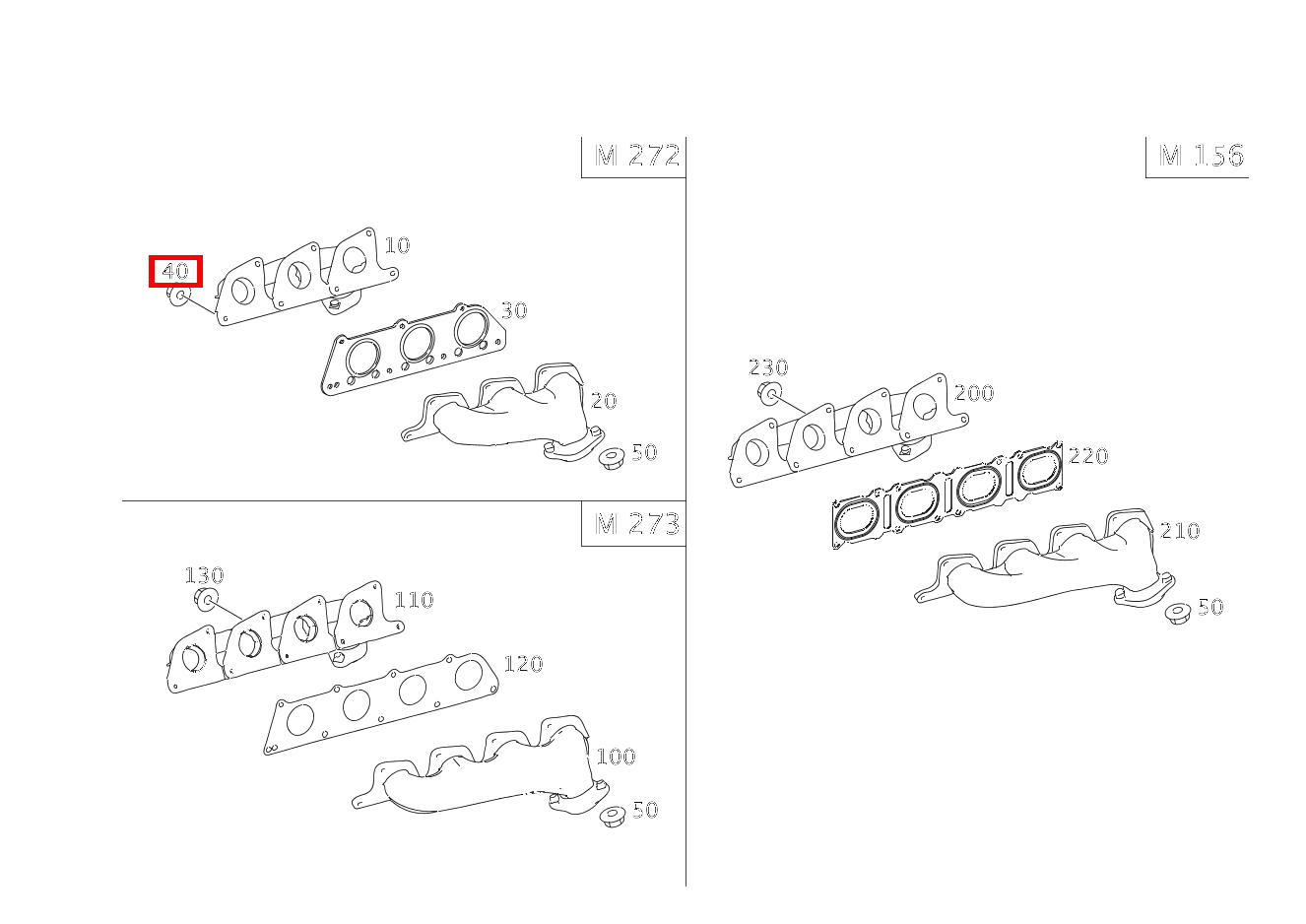 Sechskantmutter AUSPUFFKRUEMMER AN ZYLINDERKOPF; M6 E 280 T 4-MATIC 211 Sechskantmutter AUSPUFFKRUEMMER AN ZYLINDERKOPF; M6 E 280 T 4-MATIC 211