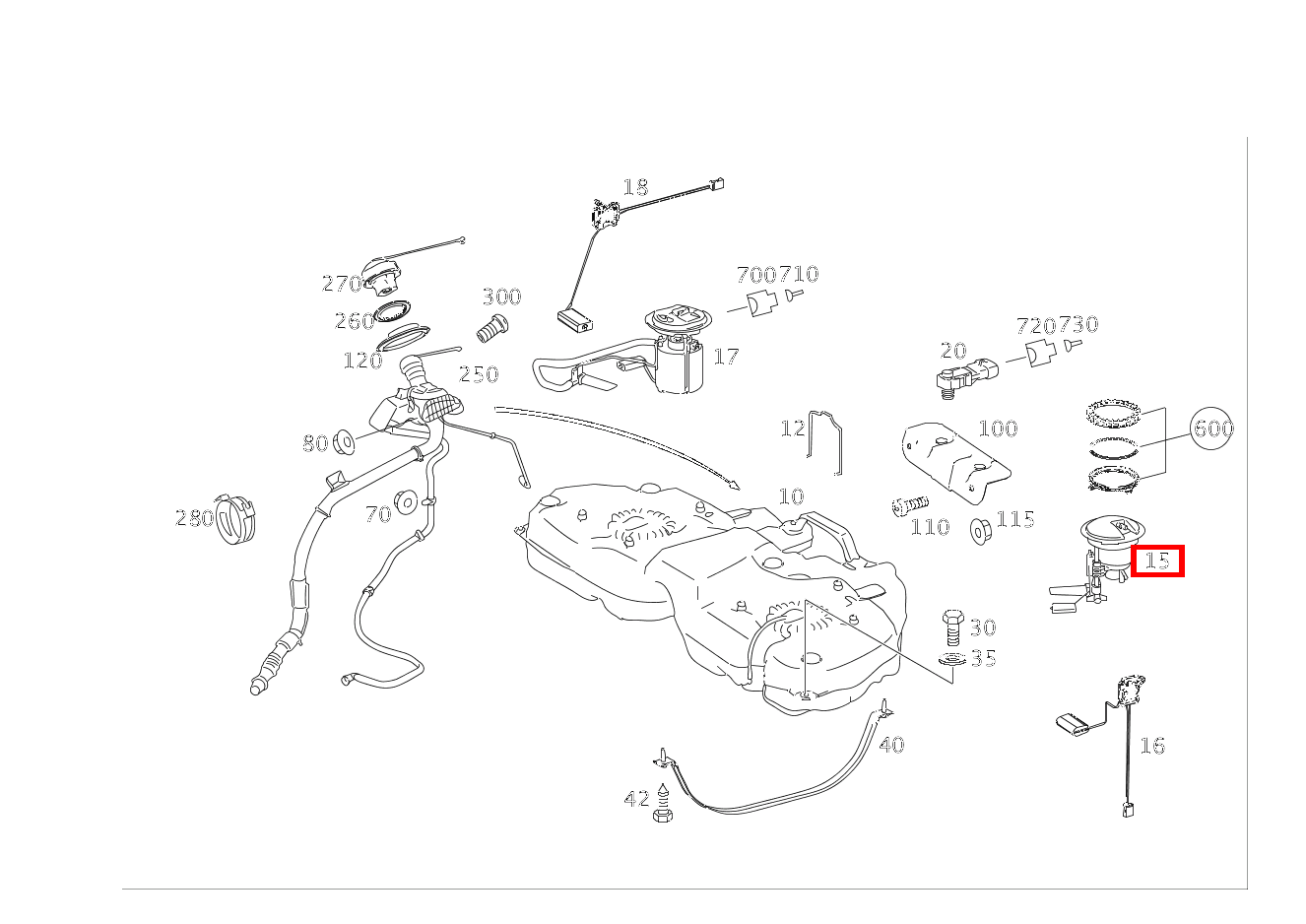 Kraftstofffilter R 63 AMG 4 MATIC 251