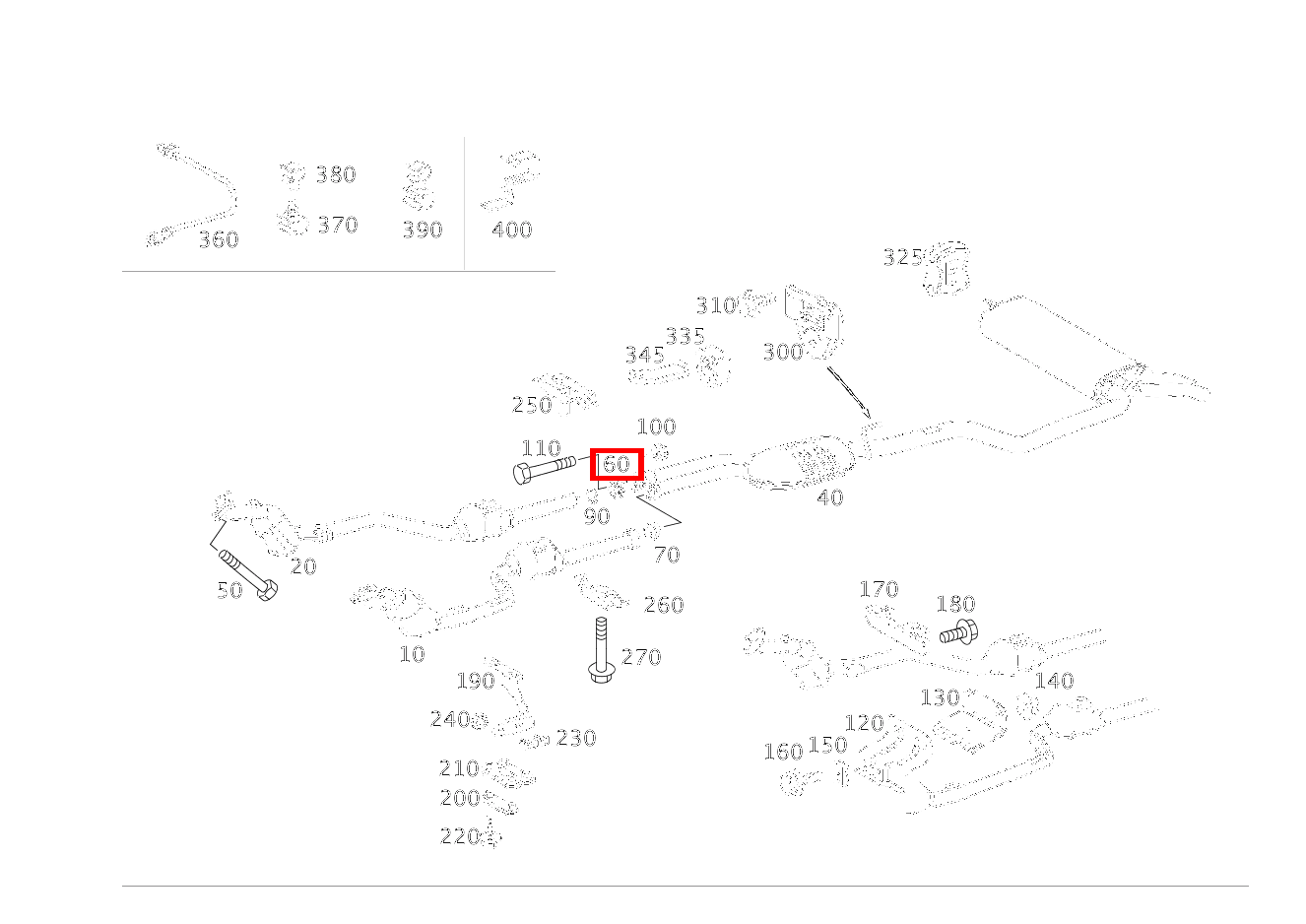 Flansch AUSPUFFROHR VORN AN AUSPUFFROHR MITTEN E280 210