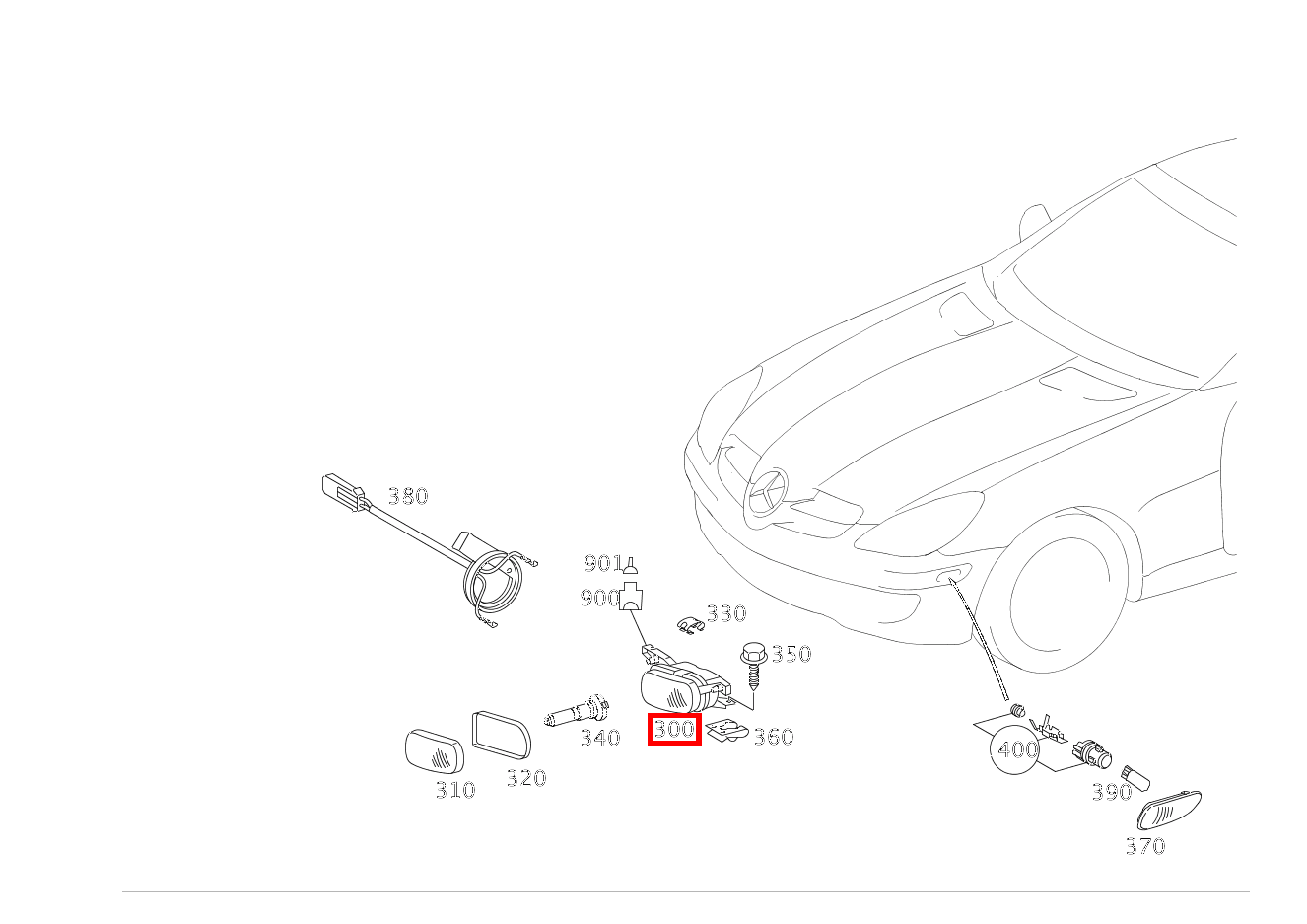 Nebelscheinwerfer RECHTS SLK 350 Roadster Sportmotor 171 Nebelscheinwerfer RECHTS SLK 350 Roadster Sportmotor 171