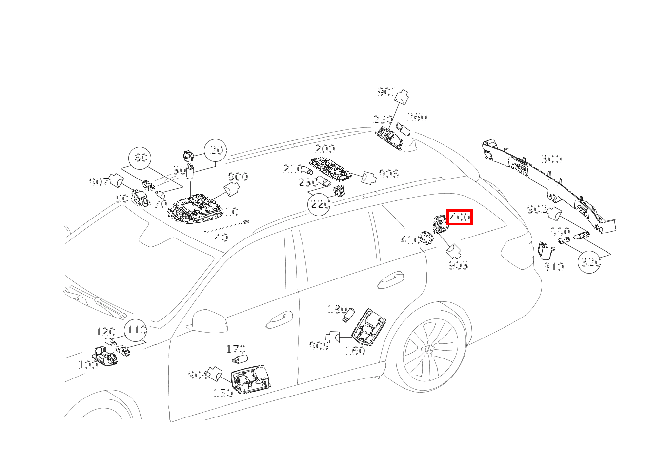 Steckdose IM KOFFERRAUM RECHTS E 220 CDI T-Modell 253 Steckdose IM KOFFERRAUM RECHTS E 220 CDI T-Modell 253