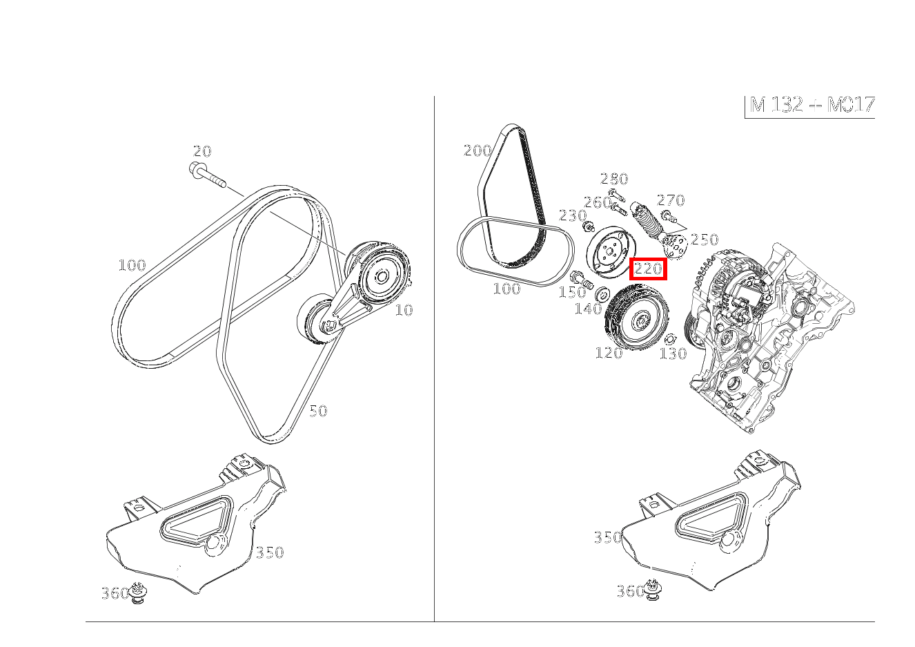 Riemenscheibe AN WASSERPUMPE M6X10 fortwo coupé mhd 52 kW 460
