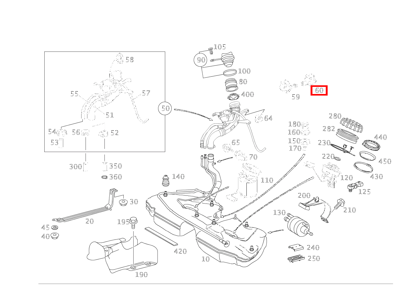 SCHLAUCHHALTER Regenerierleitung CLC 180 Sportcoupe BCA 203 SCHLAUCHHALTER Regenerierleitung CLC 180 Sportcoupe BCA 203