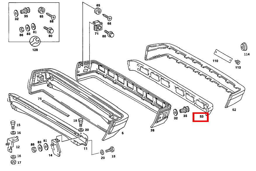 Pralldämpfer STOSSFAENGER HINTEN 190 201