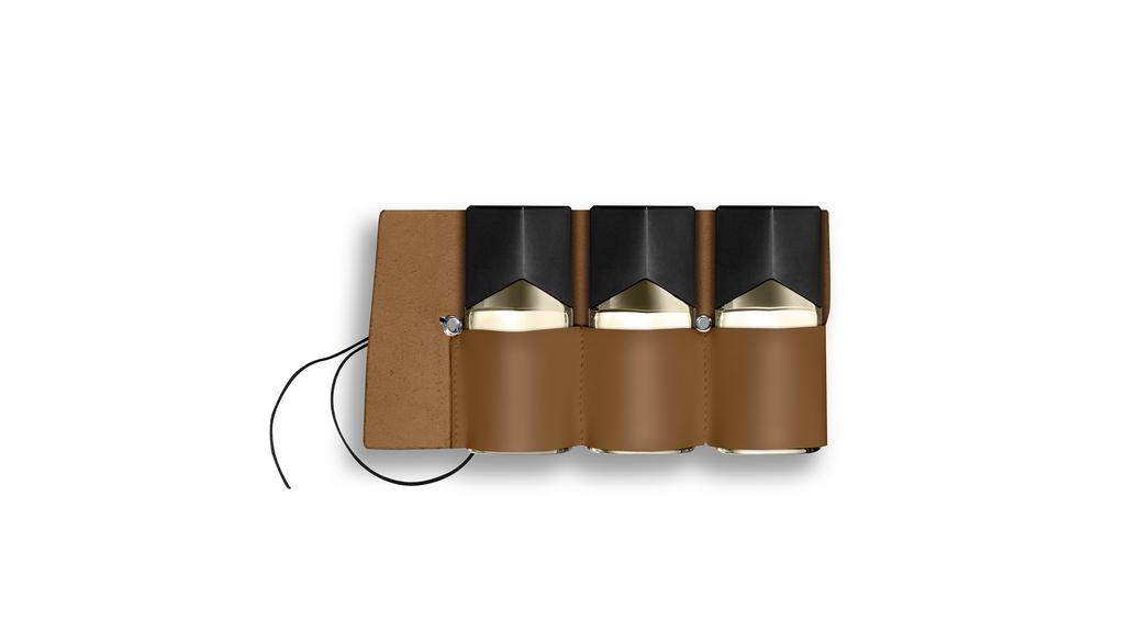 Trilogie Land Sea Air, Eau de Parfum, 3x30 ml, Lederetui in Beige, Braun, Rot oder Schwarz