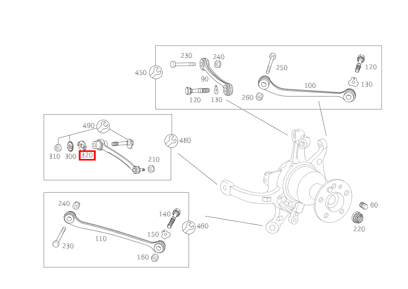 Anschlag SPURSTANGE AN HINTERACHSTRAEGER Maybach 62 S (langer Radstand) 240 Anschlag SPURSTANGE AN HINTERACHSTRAEGER Maybach 62 S (langer Radstand) 240