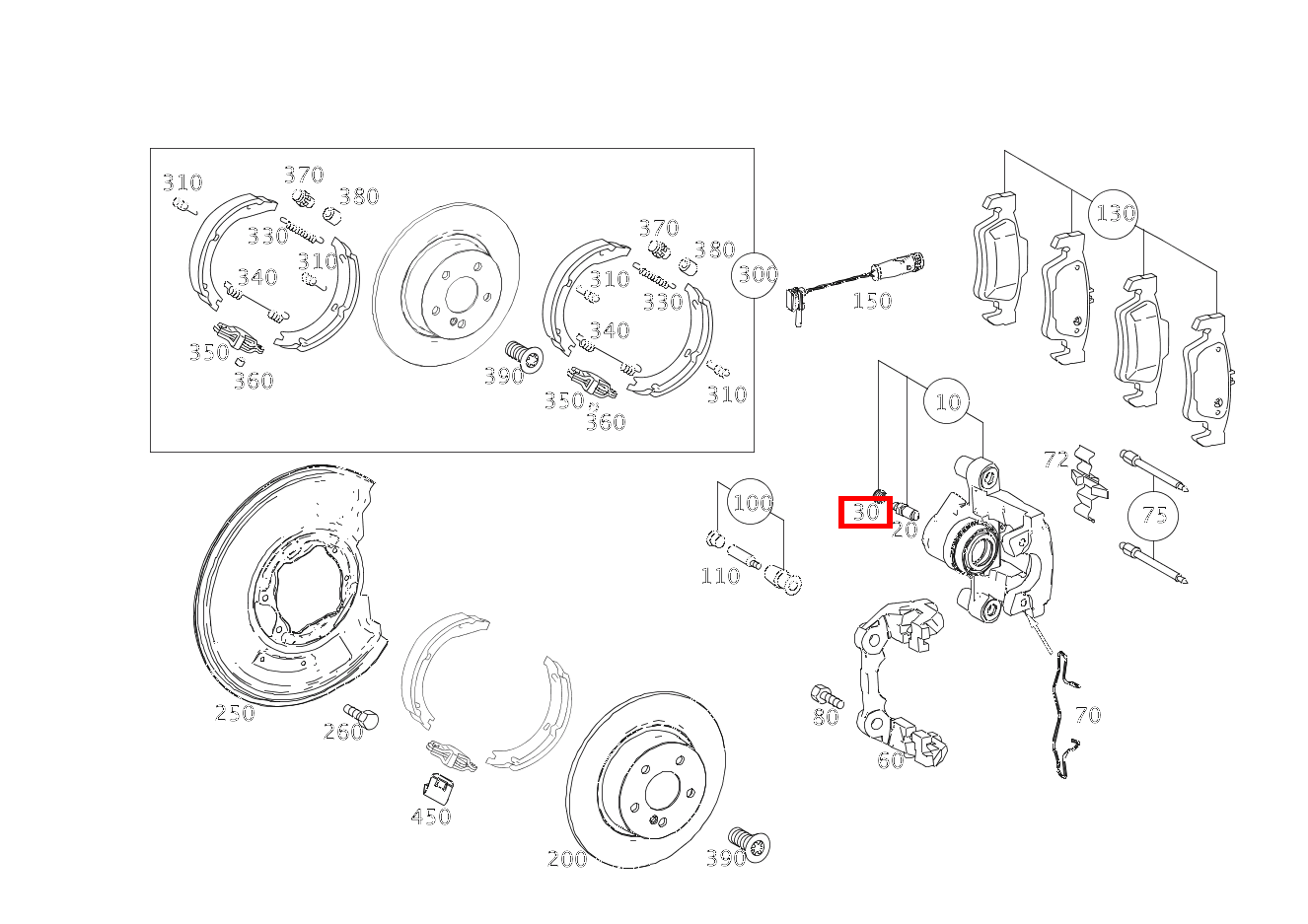 Kappe Entlüfterventil C63AMG BlackSeries 204