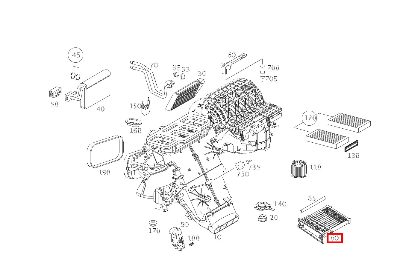 ZUHEIZER KLIMAKASTEN R 300 CDI SUV-Tourer (langer Radstand) 251 ZUHEIZER KLIMAKASTEN R 300 CDI SUV-Tourer (langer Radstand) 251