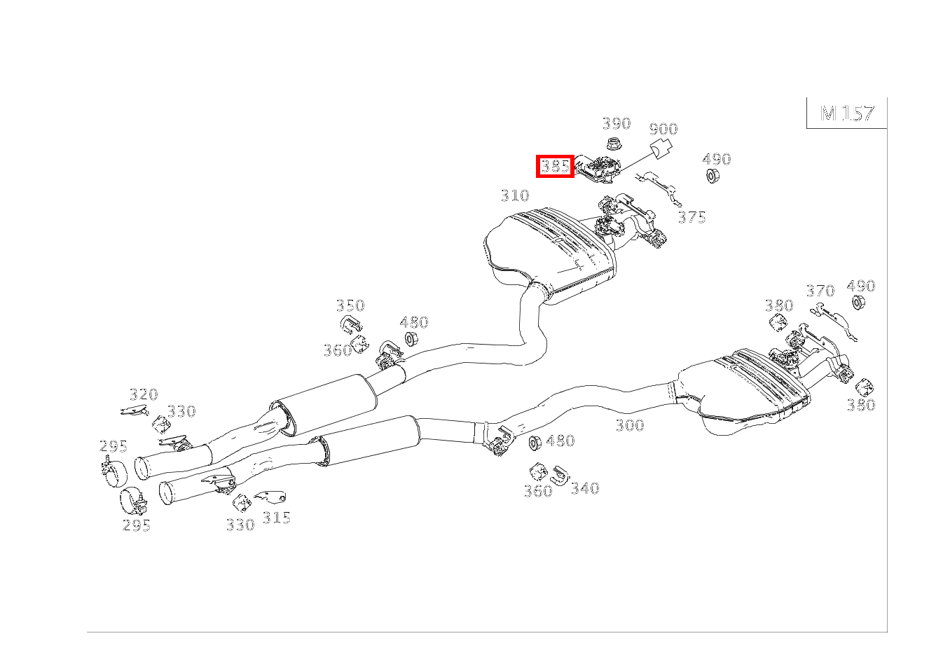 Aktuator ABGASKLAPPE LINKS UND RECHTS S63 AMG L 4M 222