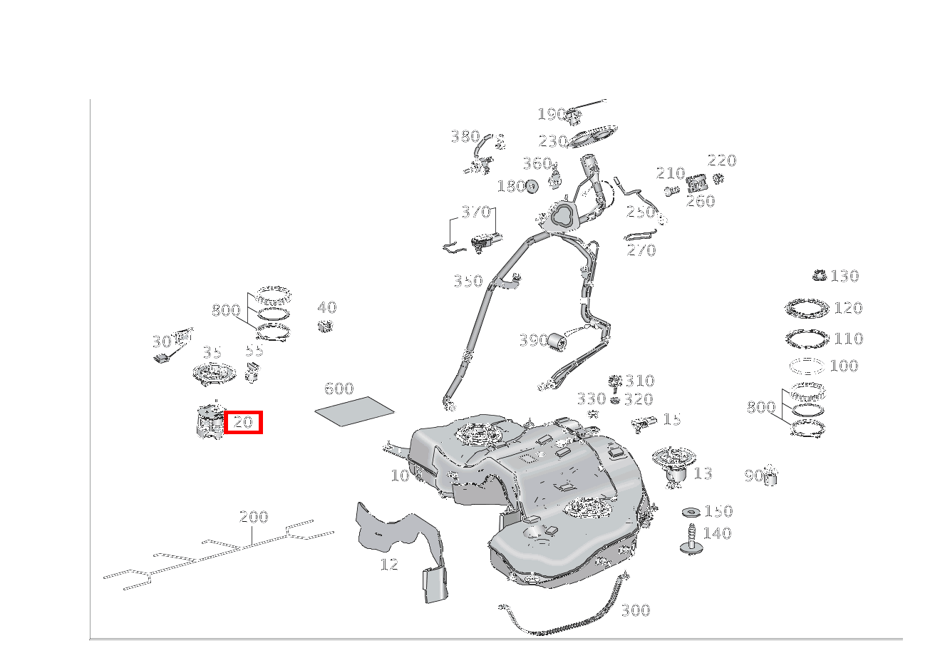 Kraftstoffpumpe IN TANK RECHTS GLE 500 e 4MATIC Off-Roader 166 Kraftstoffpumpe IN TANK RECHTS GLE 500 e 4MATIC Off-Roader 166