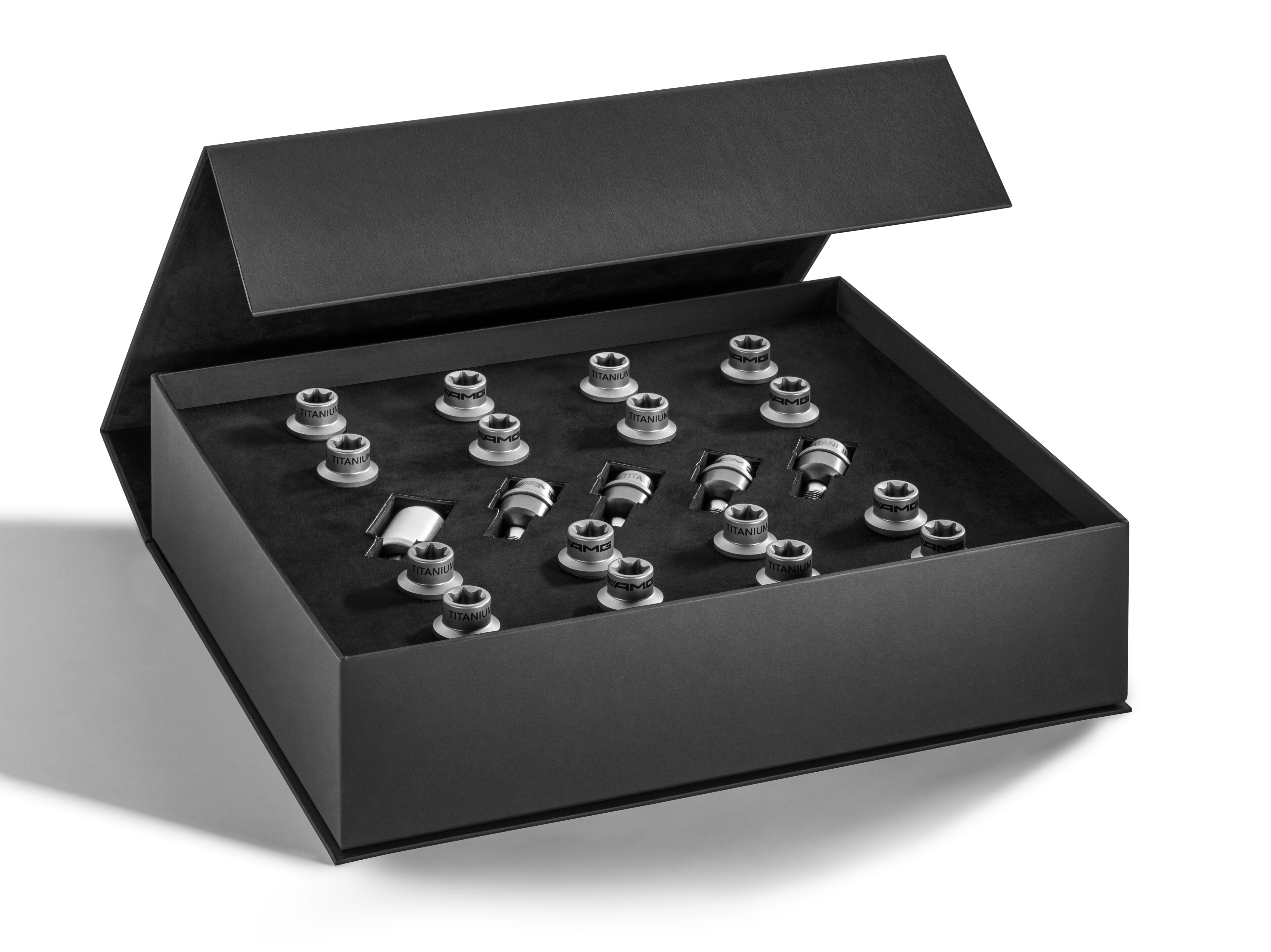 Mercedes-Benz - AMG Radbolzen, gewichtsoptimiert titangrau, Titan