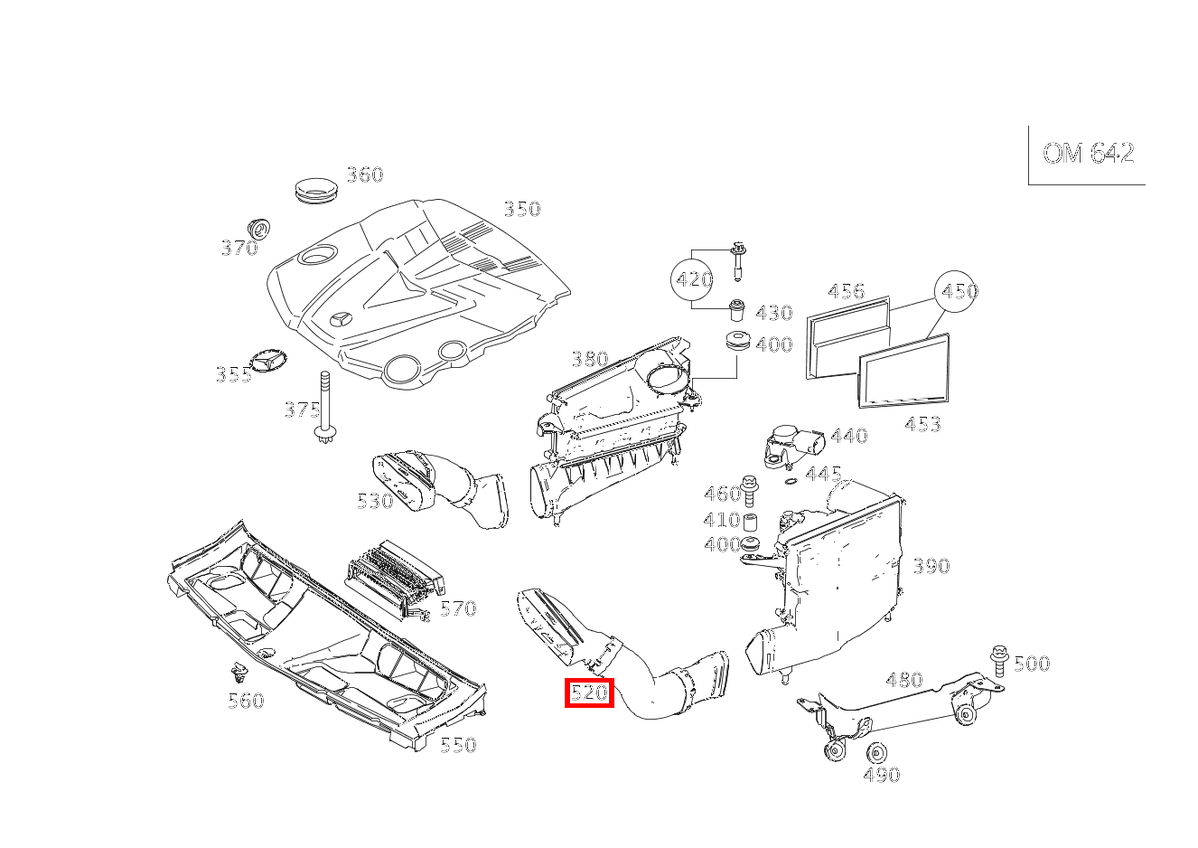 Rohluftleitung LINKS C350TCDI 4M BE 204
