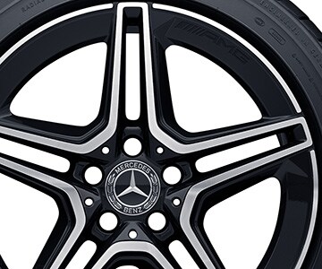 Mercedes-Benz - AMG 5-Doppelspeichen-Rad, 45,7 cm (18 Zoll), glanz AMG 5-Doppelspeichen-Rad, 45,7 cm (18 Zoll), glanz