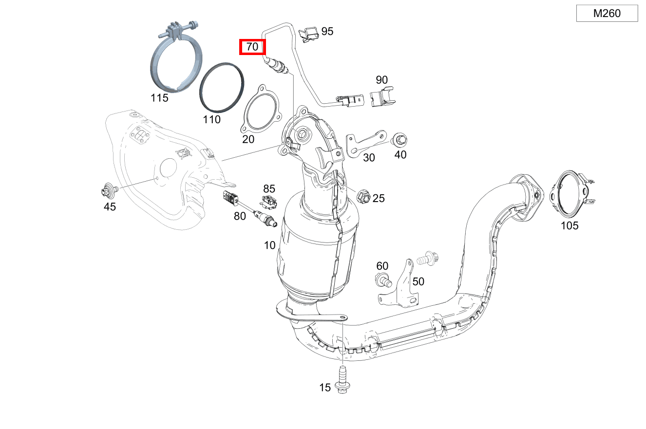 Lambdasonde Vor Katalysator B 220 4MATIC 463 Lambdasonde Vor Katalysator B 220 4MATIC 463