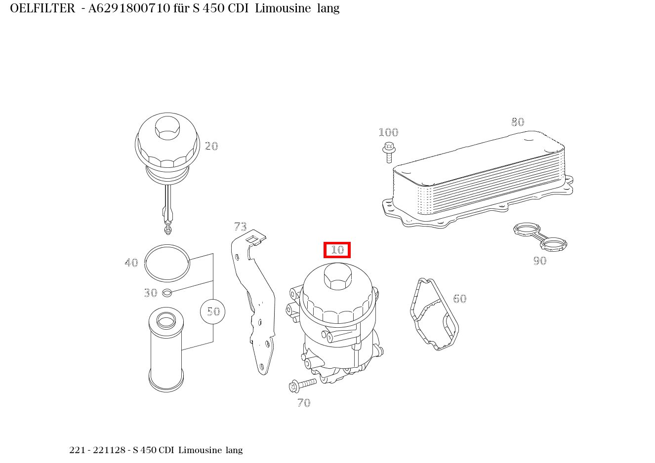 Ölfilter für M 164, E 211, S 221-Klasse kaufen