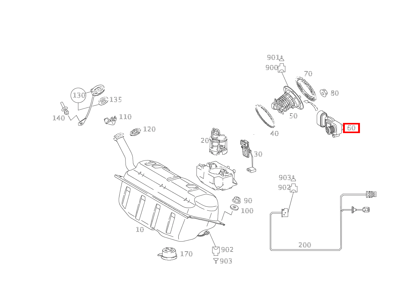 Drucksensor TANK M 166, SLK 171, SLK / SLC 172 und weitere kaufen