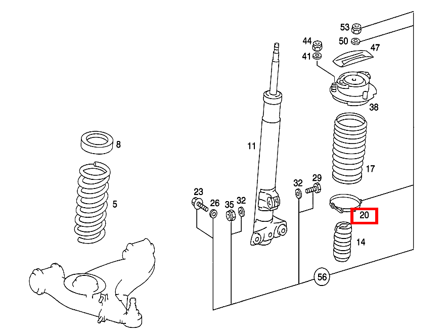 HALTEBAND 190 D 2.5 Turbo 201