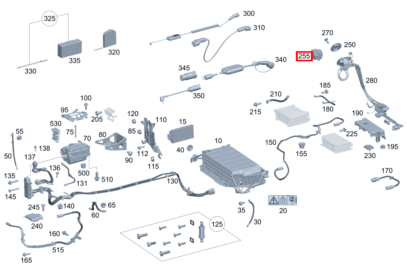 ZENTRALVERRIEGEL.STELLER Ladedose GLA 250 e 247