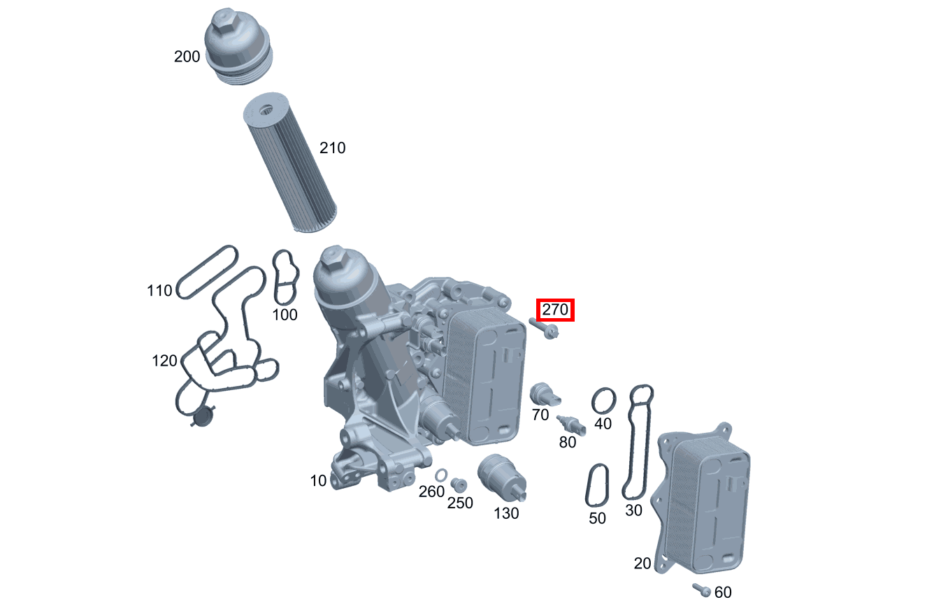 Sechsrundschraube M8X40 C 220 d T-Modell 247 Sechsrundschraube M8X40 C 220 d T-Modell 247