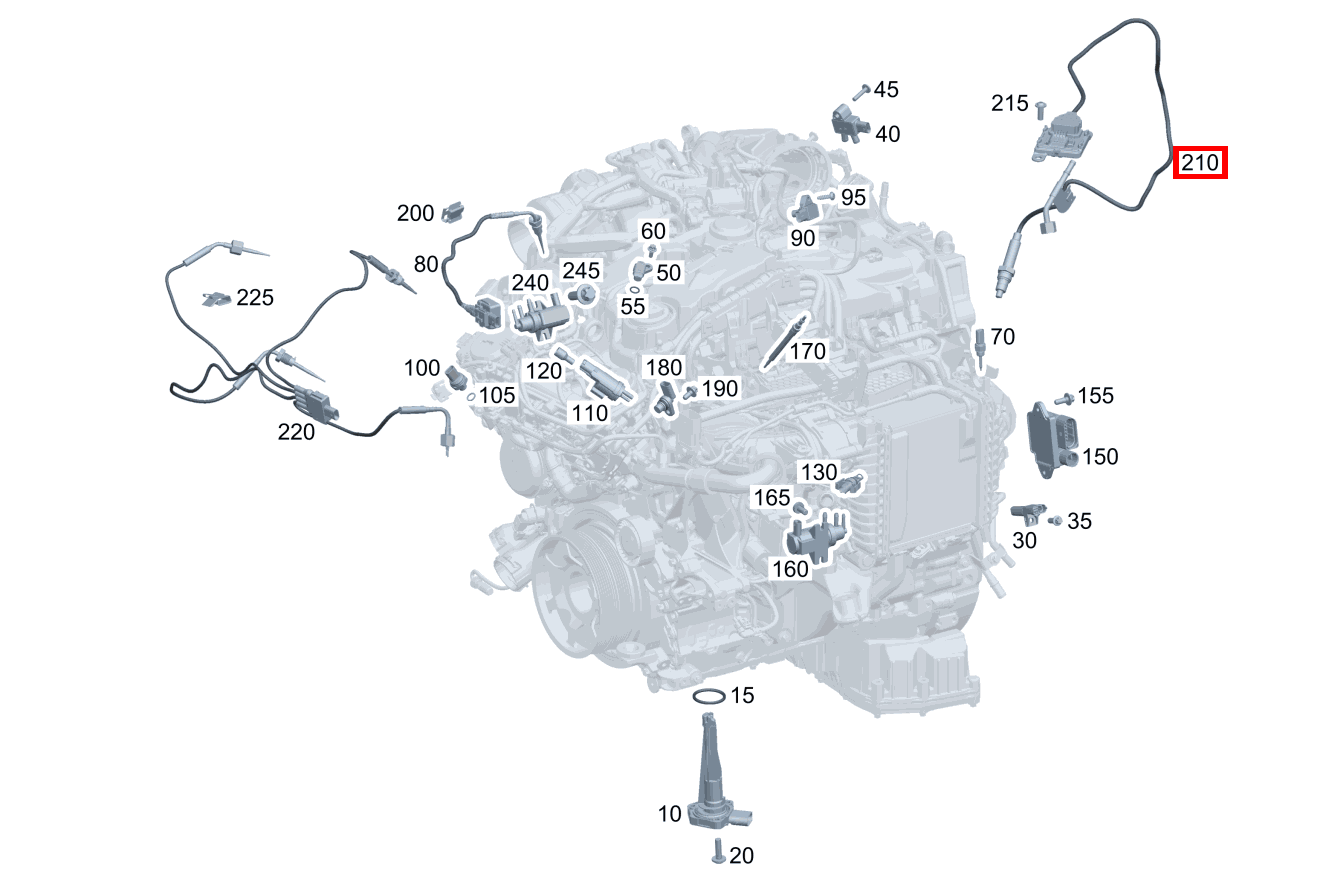 Nox-Sensor Nach Katalysator C 200 T d BCA 205
