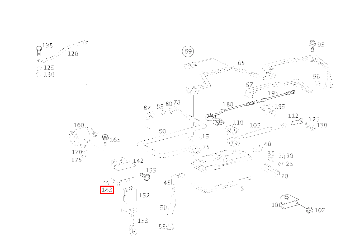 Mutter LEITUNG AN BATTERIETRENNRELAIS; M6 416 4X2 3550 460 Mutter LEITUNG AN BATTERIETRENNRELAIS; M6 416 4X2 3550 460