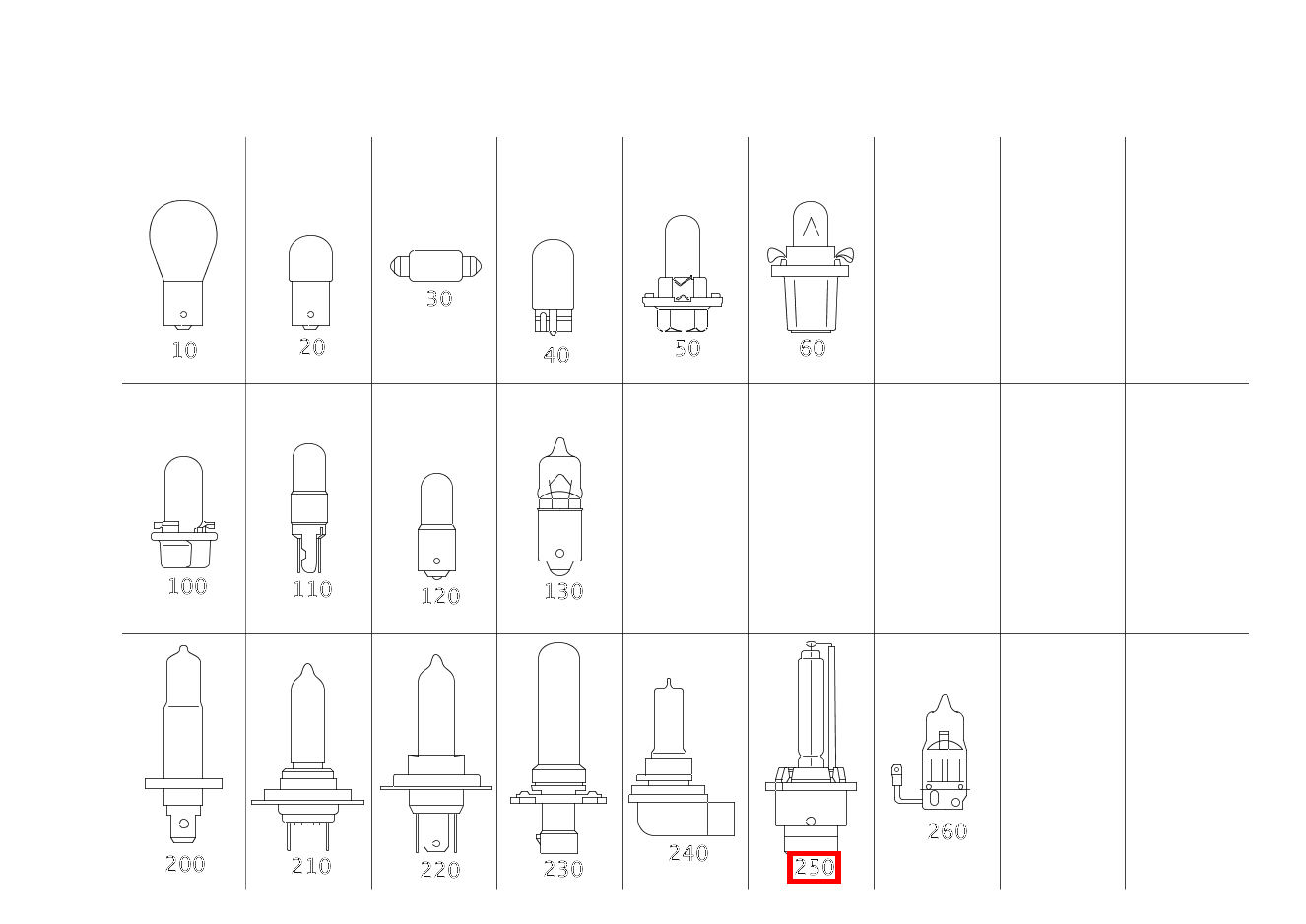 GASENTLAD.LAMPE D2S 12V-35W SLK 320 AMG KOMP 170