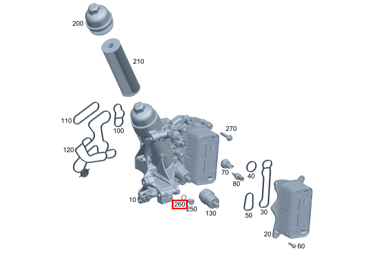 Dichtring A 160 CDI Limousine 168 Dichtring A 160 CDI Limousine 168