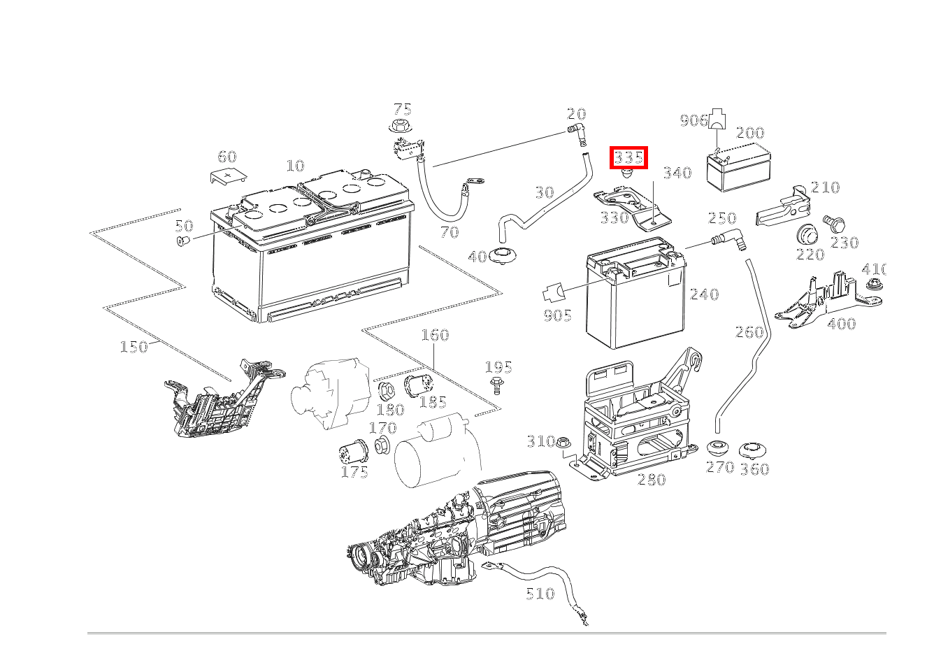 Verschlussstopfen Motorabdeckung; 10mm M 166, GLE 167, S 223 und 