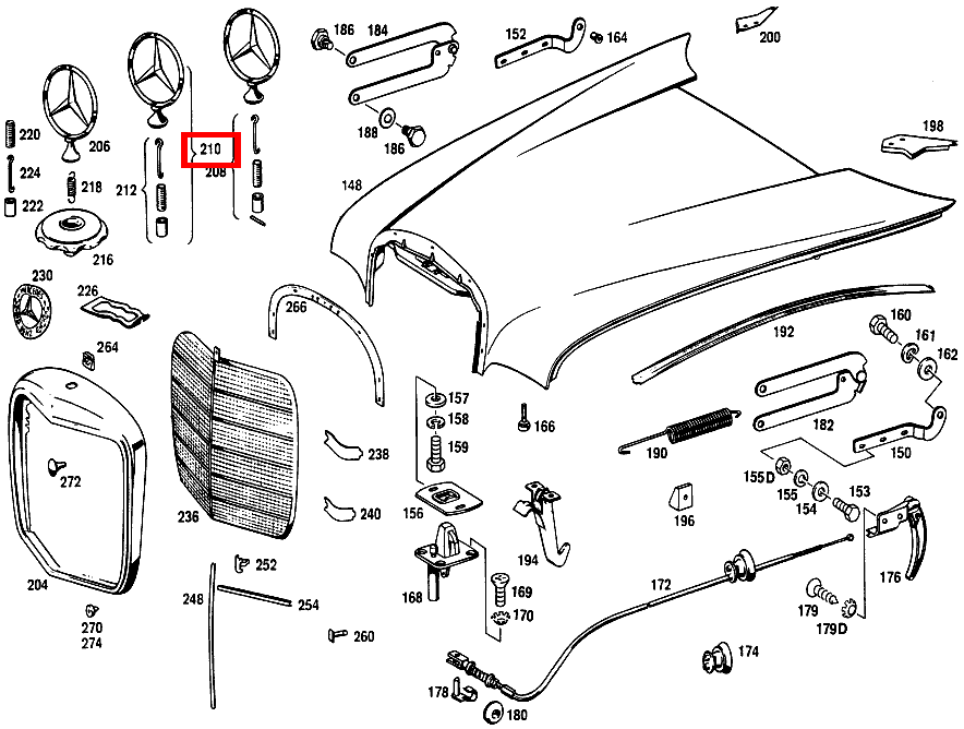 Reparatursatz 220 SE b/C 111 Reparatursatz 220 SE b/C 111