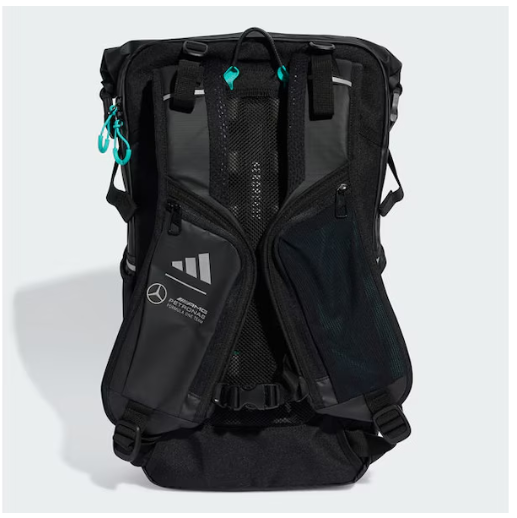 Rucksack, Mercedes-AMG F1 schwarz, Polyurethan, adidas