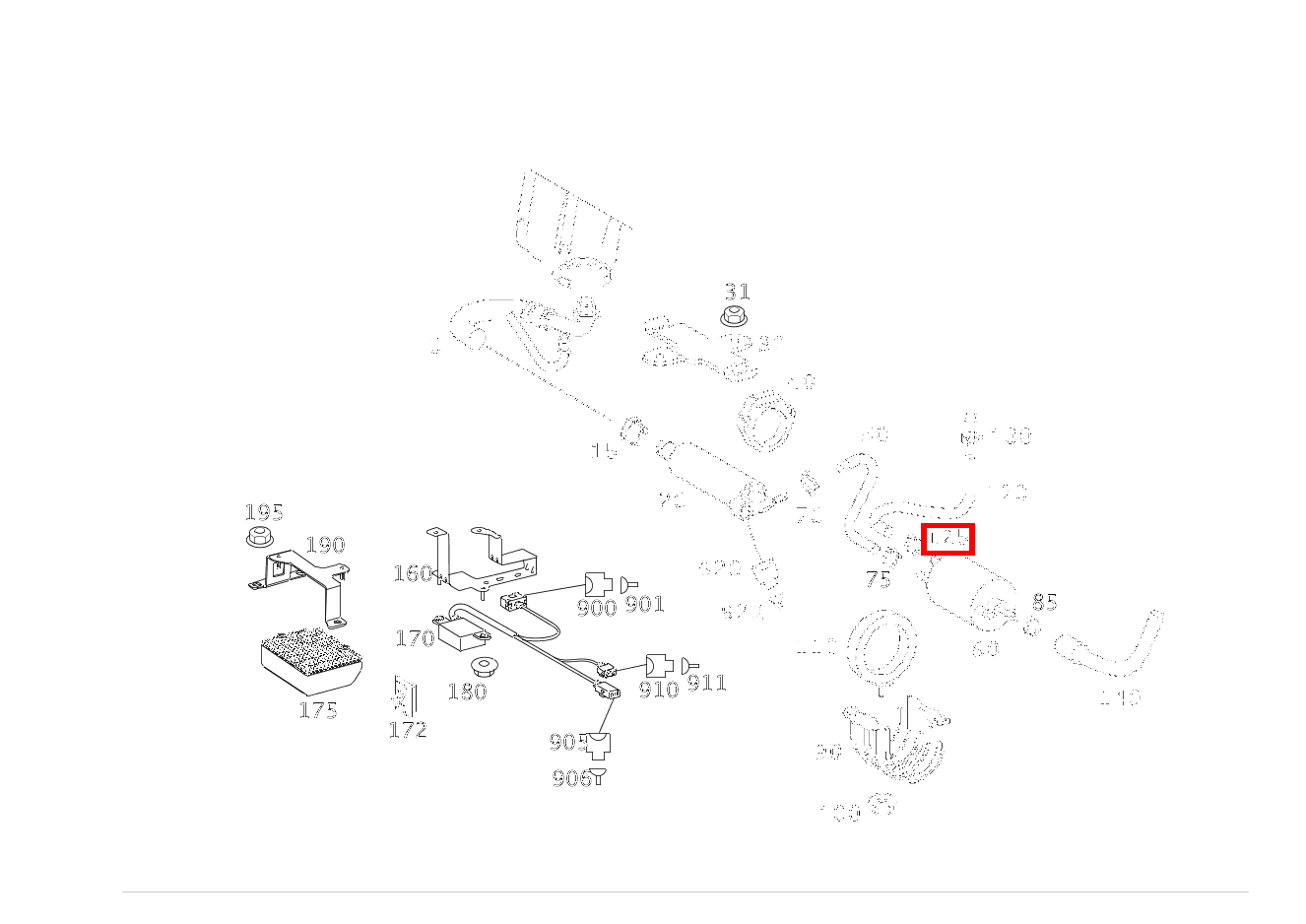 Schelle RUECKLAUFLEITUNG AN FILTER; 15.5-17.5 MM SL 600 Roadster 230