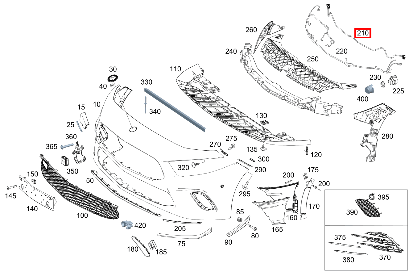 Drucksensor Fußgängerschutz A 200 Limousine 177 Drucksensor Fußgängerschutz A 200 Limousine 177