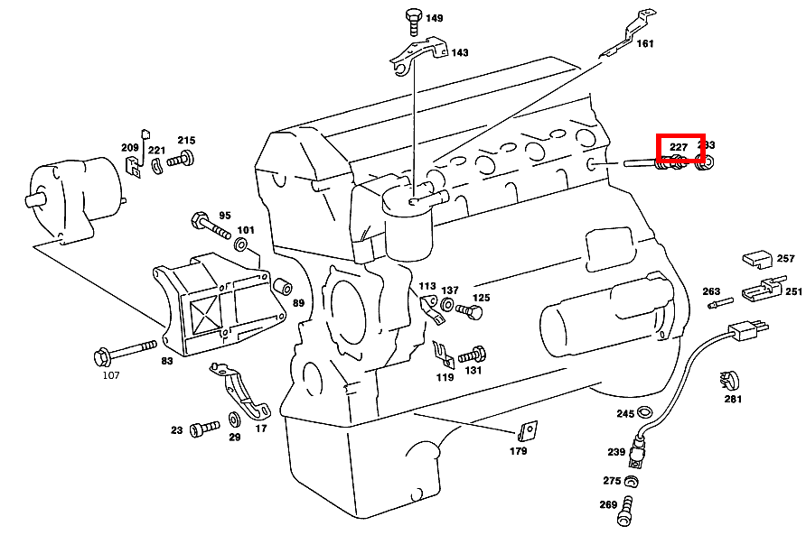 Glühkerze 190 D 2.5 Limousine 201 Glühkerze 190 D 2.5 Limousine 201