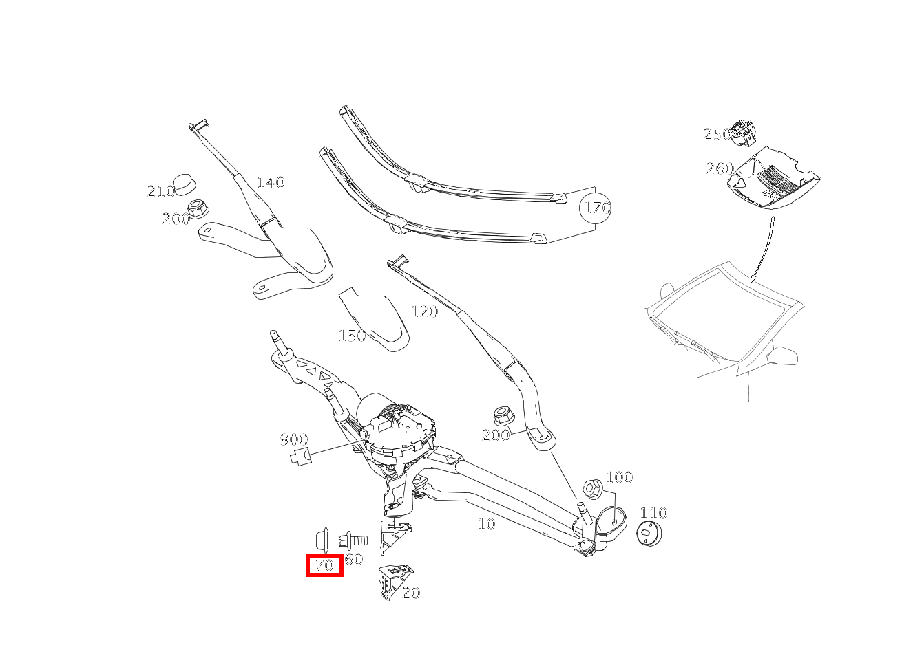 Verschlussdeckel AN TRENNWAND MITTE; 10 MM E 500/550 CABR. 207 Verschlussdeckel AN TRENNWAND MITTE; 10 MM E 500/550 CABR. 207